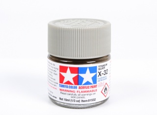Tamiya 81532 Acrylic Mini X-32 Titanium Silver