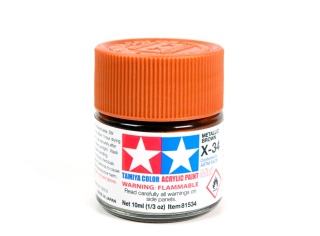 Tamiya 81534 Acrylic Mini X-34 Metallic Brown