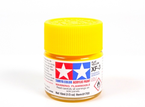 Tamiya 81703 Acrylic Mini XF-3 Flat Yellow Tamiya 81703 Acrylic Mini XF-3 Flat Yellow