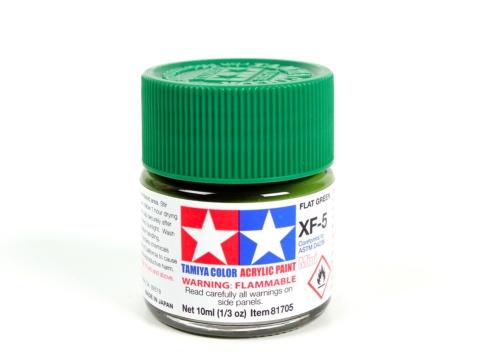 Tamiya 81705 Acrylic Mini XF-5 Flat Green Tamiya 81705 Acrylic Mini XF-5 Flat Green