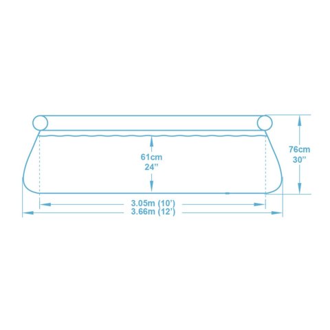 Basen ogrodowy rozporowy 366 x 76 cm 16w1 Bestway 57445 Basen ogrodowy rozporowy 366 x 76 cm 16w1 Bestway 57445