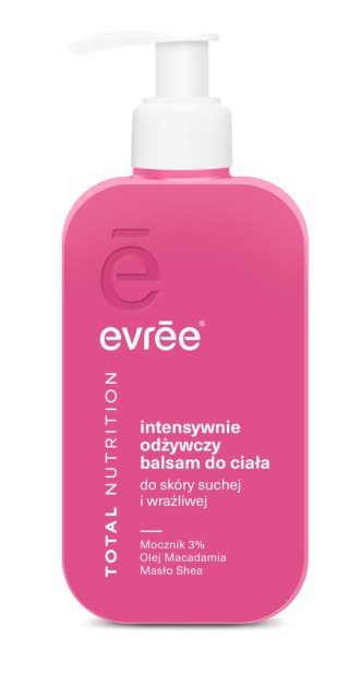 EVREE Total Nutrition Intensywnie odżywczy balsam do ciała do skóry suchej i wrażliwej 300 ml