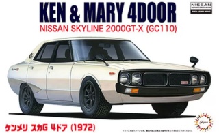 Fujimi 046228 1/24 ID-5 Ken & Mary 4DOOR Nissan Skyline 2000GT-X (GC110)