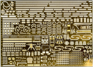 Fujimi 116921 1/700 G-up No 135 Genuine Photo-Etched Parts for Fune Next IJN Battleship Kongo
