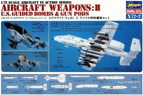 Hasegawa X72-2 - 35002 U.S.Aircraft Weapons II 1/72 Hasegawa X72-2 - 35002 U.S.Aircraft Weapons II 1/72