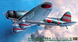 Hasegawa JT-56-09056 Aichi D3A1 Type 99 Carrier Dive Bomber (Val) Model 11 - Midway Island
