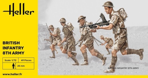 Heller 49609 British Infantry 8th Army 1/72