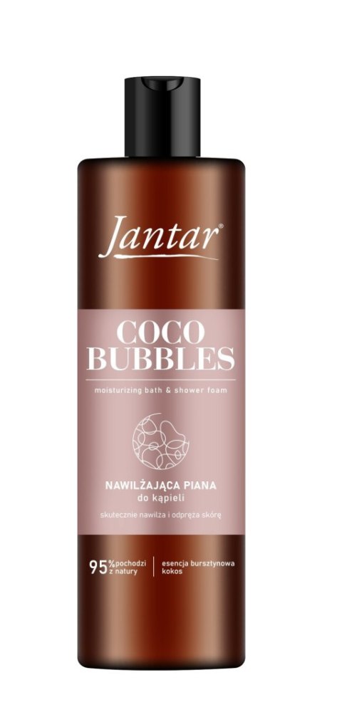 JANTAR Nawilżająca Piana do kąpieli z esencją bursztynową i kokosem - Coco Bubbles 400 ml JANTAR Nawilżająca Piana do kąpieli z esencją bursztynową i kokosem - Coco Bubbles 400 ml