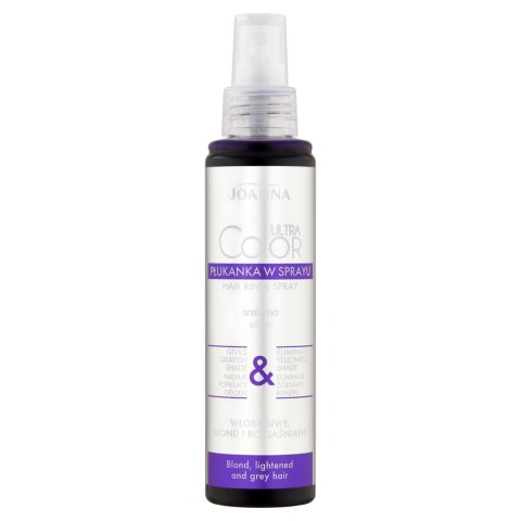 JOANNA Ultra Color Płukanka do włosów w sprayu srebrna, 150 ml JOANNA Ultra Color Płukanka do włosów w sprayu srebrna, 150 ml