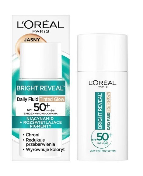 LOREAL Bright Reveal Fluid do twarzy Tinted SPF50+ LOREAL Bright Reveal Fluid do twarzy Tinted SPF50+