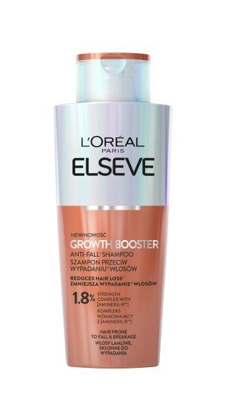 LOREAL ELSEVE Growth Booster Szampon przeciw wypadaniu do włosów łamliwych i skłonnych do wypadania 200 ml LOREAL ELSEVE Growth Booster Szampon przeciw wypadaniu do włosów łamliwych i skłonnych do wypadania 200 ml