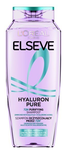 LOREAL ELSEVE Hyaluron Pure Oczyszczający szampon do włosów 400 ml