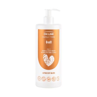 ON LINE Family Time Mydło do rąk i ciała 2w1 - Apricot Bliss 500 ml