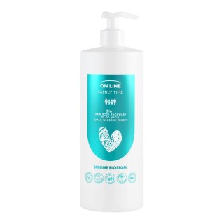 ON LINE Family Time Żel do mycia ciała ,włosów i twarzy 3w1 - Sublime Blossom 850 ml