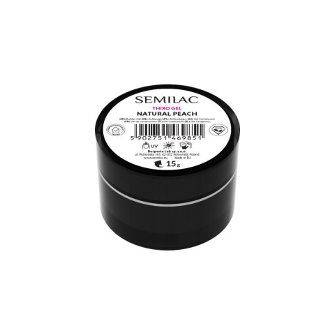 SEMILAC Żel budujący Thixo Gel - Natural Peach 15 g