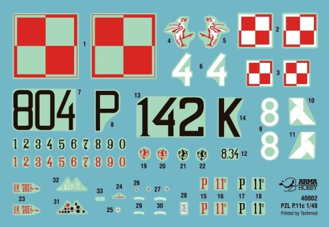Arma Hobby 40002 PZL P.11c - Model Kit 1/48 Arma Hobby 40002 PZL P.11c - Model Kit 1/48