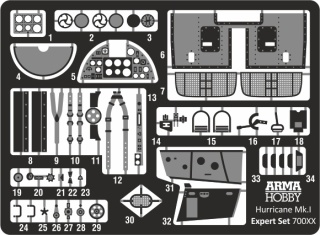 Arma Hobby 70019 Hurricane Mk.I Expert sert 1/72