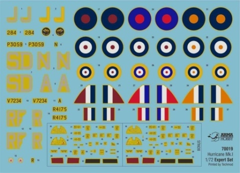 Arma Hobby 70019 Hurricane Mk.I Expert sert 1/72 Arma Hobby 70019 Hurricane Mk.I Expert sert 1/72