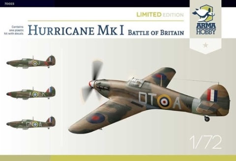 Arma Hobby 70023 Hurricane Mk.I Battle o Britain 1/72 Arma Hobby 70023 Hurricane Mk.I Battle o Britain 1/72