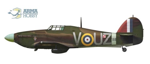 Arma Hobby 70024 Hurricane Mk1 Alied Squadrons 1/72 Arma Hobby 70024 Hurricane Mk1 Alied Squadrons 1/72
