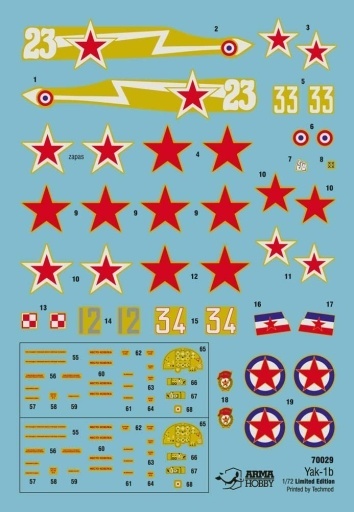 Arma Hobby 70029 Jak-1b Allied Fighter 1/72 Arma Hobby 70029 Jak-1b Allied Fighter 1/72