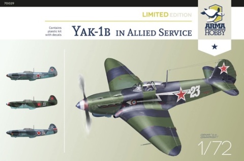 Arma Hobby 70029 Jak-1b Allied Fighter 1/72 Arma Hobby 70029 Jak-1b Allied Fighter 1/72