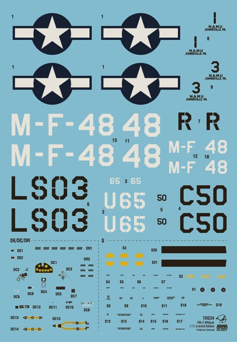 Arma Hobby 70034 FM-2 Wildcat Training Cats 1/72