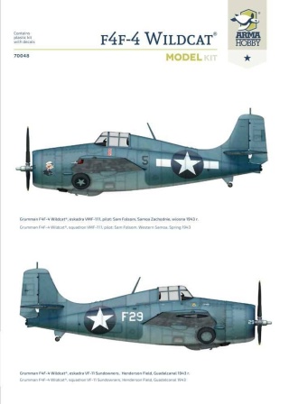 Arma Hobby 70048 F4F-4 Wildcat Model Kit 1/72