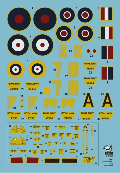 Arma Hobby 70061 Sea Hurricane Mk IB 1/72 Arma Hobby 70061 Sea Hurricane Mk IB 1/72