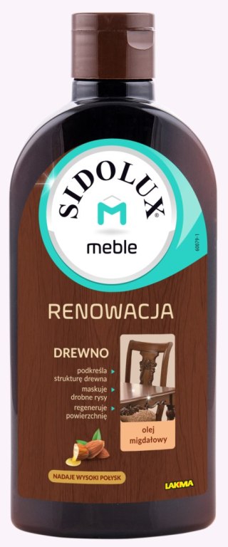 SIDOLUX M Renowacja Mleczko do mebli olej migdał 300ml /15 004