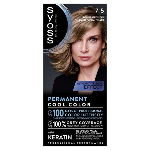 SYOSS Permanent Cool Color Farba do włosów 7_5 Naturalny Popielaty Blond SYOSS Permanent Cool Color Farba do włosów 7_5 Naturalny Popielaty Blond