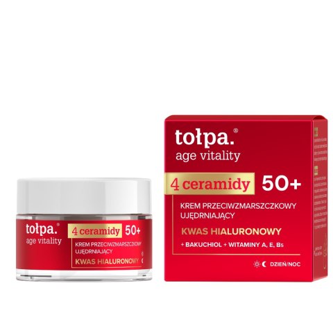 TOŁPA Age Vitality Krem przeciwzmarszczkowy ujędrniający 50+ 50 ml TOŁPA Age Vitality Krem przeciwzmarszczkowy ujędrniający 50+ 50 ml