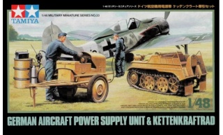 Tamiya 32533 1/48 German Aircraft Power Supply Unit & Kettenkraftrad