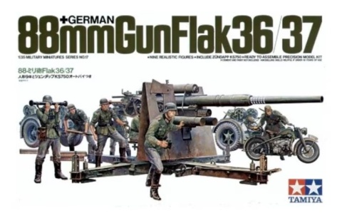 Tamiya 35017 88mm Gun Flak 36/37 1/35 Tamiya 35017 88mm Gun Flak 36/37 1/35