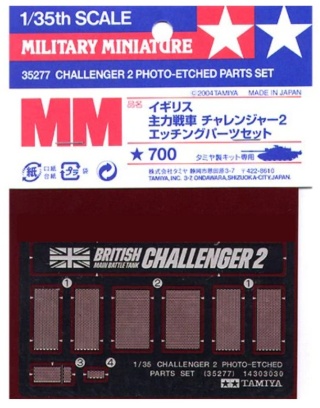 Tamiya 35277 Challenger 2 Photo-Etched Part