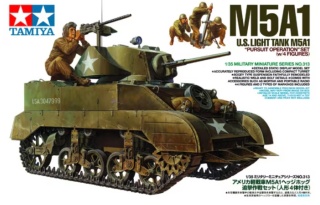 Tamiya 35313 1/35 M5A1 w/4 Figures