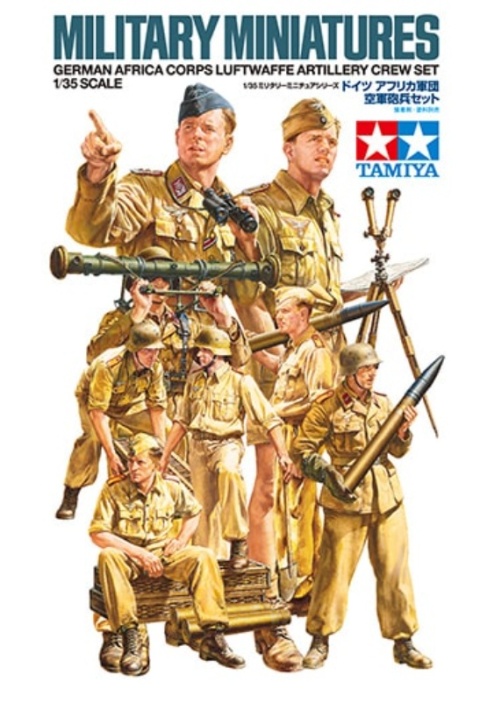 Tamiya 35343 1/35 Africa Luftwaffe Art Crew Tamiya 35343 1/35 Africa Luftwaffe Art Crew