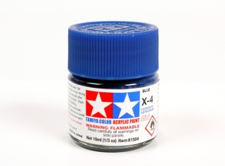 Tamiya 81504 Acrylic Mini X-4 Blue 10ml
