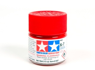 Tamiya 81507 Acrylic Mini X-7 Red 10ml