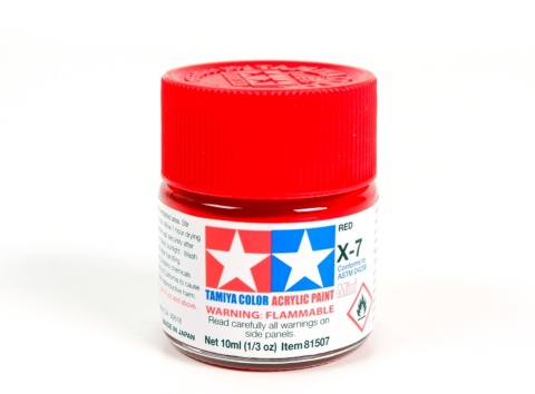 Tamiya 81507 Acrylic Mini X-7 Red 10ml