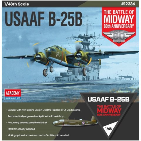Academy 12336 USAAF B-25B "The Battle Of Midway 80th Anniversary"