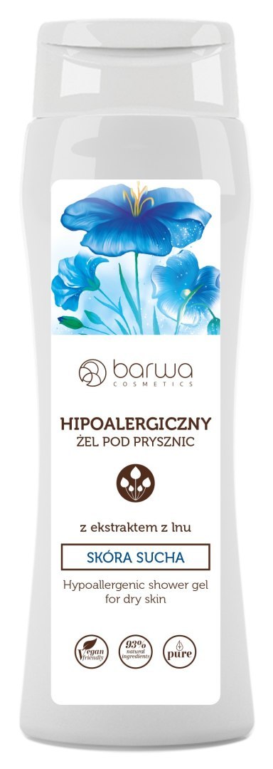 BARWA Hipoalergiczna Żel pod prysznic z ekstraktem z Lnu - skóra sucha 400ml