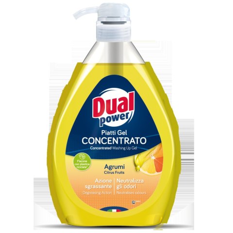 DUAL POWER Płyn d/naczyń 1L pompka Citrus