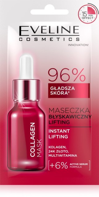 EVELINE Maska do twarzy Błyskawiczny Lifting - Collagen 8 ml