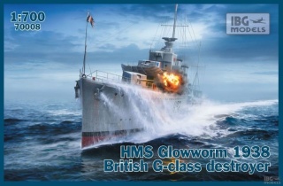 IBG 70008 HMS Glowworm 1938 British G-class destroyer 1/700