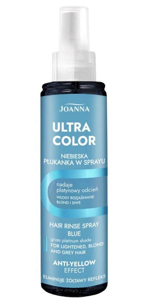 JOANNA Ultra Color Płukanka do włosów w sprayu niebieska 150 ml JOANNA Ultra Color Płukanka do włosów w sprayu niebieska 150 ml