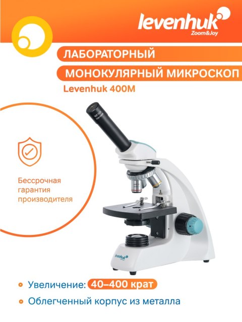 Levenhuk Monokularowy mikroskop Levenhuk 400M Levenhuk Monokularowy mikroskop Levenhuk 400M