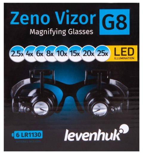 Levenhuk Okulary powiększające Levenhuk Zeno Vizor G8 Levenhuk Okulary powiększające Levenhuk Zeno Vizor G8