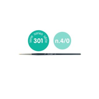Milan 80358 Synthetic bristle modeling brush Series 301 no. 4/0