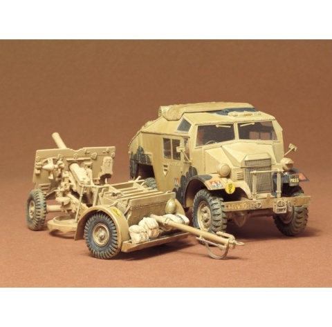 Tamiya 35044 British 25Pdr Field Gun + Quad 1/35
